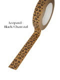 Mini Leopard Black/Charcoal - Set of 2